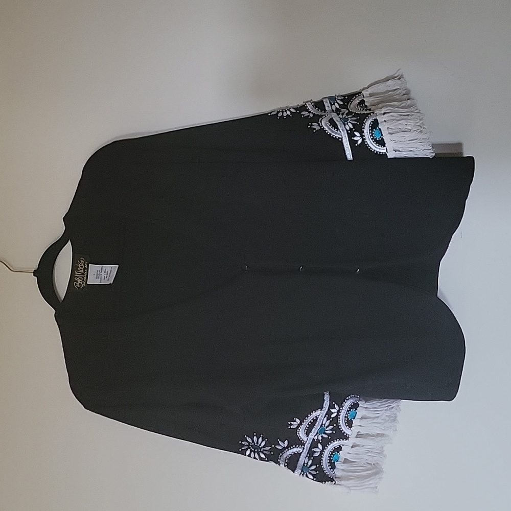Bob Mackie wearable art sweater jacket
